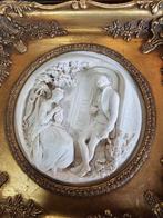 Tableaux relief albâtre Édouard William Wyon., Antiquités & Art, Antiquités | Objets religieux, Enlèvement