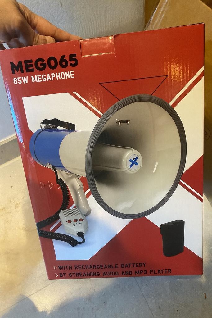 Vonyx MEG065 Megafoon 65W – NIEUW - normaal 89,- €, Elektronische apparatuur, Overige elektronische apparatuur, Nieuw, Ophalen