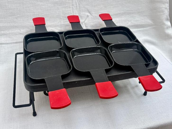 Le Creuset - Gourmet Grill Plancha Raclette (6p), Elektronische apparatuur, Gourmetstellen, 4 t/m 7 personen, Ophalen of Verzenden