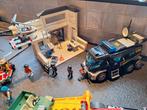 Lot playmobil, politie, brandweer, takelwagen,..., Zo goed als nieuw, Ophalen