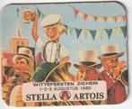 BIERK. STELLA ARTOIS WITTEFEESTEN  ZICHEM  1980, Collections, Marques de bière, Sous-bock, Stella Artois, Envoi, Neuf