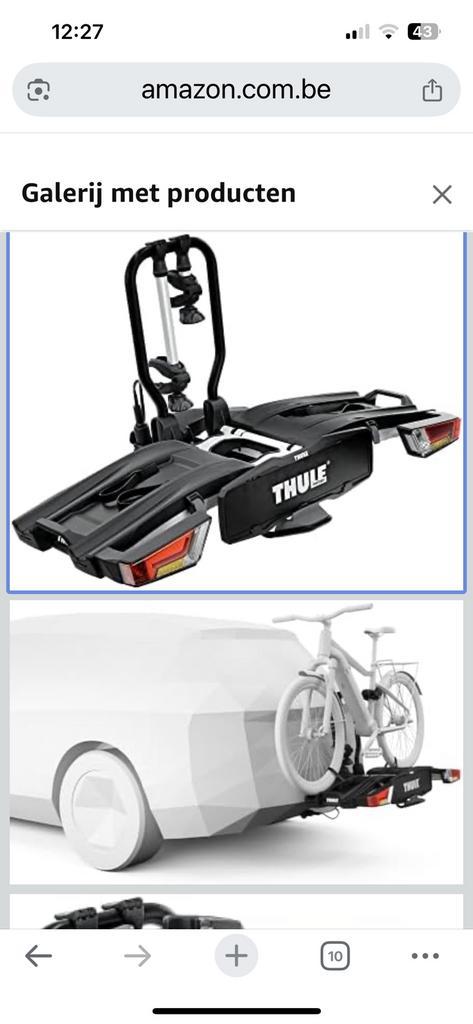 Fietsrek Thule EasyFold 2, Fietsen en Brommers, Fietsaccessoires | Fietsenrekken, Nieuw, Ophalen