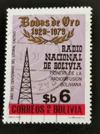 Bolivia 1979 - 50 jaar nationale radio uitzendingen, Ophalen of Verzenden, Zuid-Amerika, Gestempeld