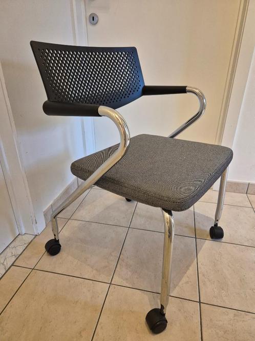 Bureaustoel Vitra Visaroll, Huis en Inrichting, Bureaustoelen, Zo goed als nieuw, Bureaustoel, Grijs, Ophalen