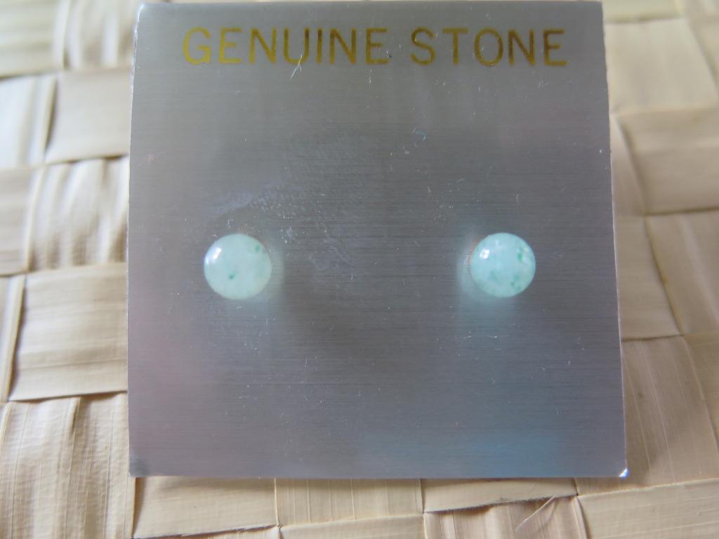 groene halfedelsteen oorbellen, Overige materialen, Ophalen of Verzenden, Zo goed als nieuw, Met edelsteen