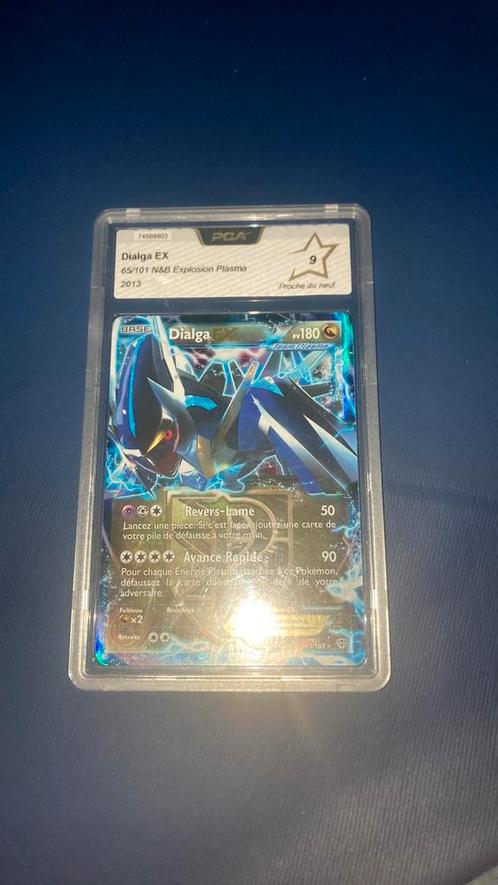Dialga EX 65/101 PSA 9 – Plasma Blast – Franse versie zeldzm, Hobby en Vrije tijd, Verzamelkaartspellen | Pokémon, Nieuw, Losse kaart