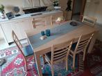 Tafel met stoelen, buffetkast en vitrinekast, Huis en Inrichting, Ophalen, Zo goed als nieuw