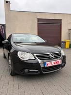 Volkswagen Eos Cabrio, 1.4TSi, Auto's, 4 cilinders, Cabriolet, Zwart, Leder