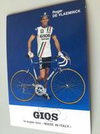 Wielerkaart 1983 team gios roger de vlaeminck signe, Verzenden
