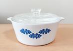 Pyroflam ronde ovenschaal / kookpot met Pyrex glazen deksel, Ophalen of Verzenden, Gebruikt, Overige materialen, Overige typen