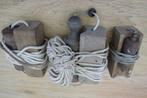 schietlood -  antiek - 3 voor 15 euro !, Antiek en Kunst, Antiek | Gereedschap en Instrumenten, Ophalen of Verzenden