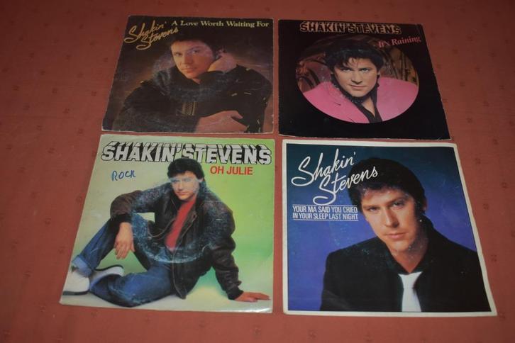 reeks 45t's van SHAKIN 'STEVENS, Cd's en Dvd's, Vinyl | Rock, Zo goed als nieuw, Rock-'n-Roll, Overige formaten, Ophalen of Verzenden