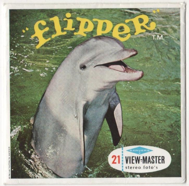 View-master Flipper de dolfijn B 485 Fr NL, Antiek en Kunst, Antiek | Speelgoed, Ophalen of Verzenden