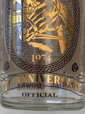 2 glazen KENTUCKY DERBY paardenrace 1974 100th anniversary beschikbaar voor biedingen