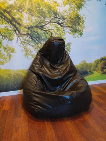 Pouf similicuir brun – fauteuil souple  beschikbaar voor biedingen