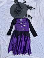 Halloween jurk heks 5-7j, Ophalen of Verzenden, Gebruikt, 110 t/m 116, Meisje
