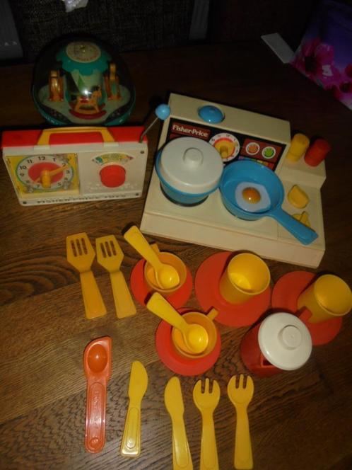 Vintage speelgoed in 1 koop / 4 sets diverse items, Collections, Jouets, Comme neuf, Enlèvement