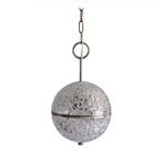 Vintage kristallen wereldbol hanger, Huis en Inrichting, Lampen | Hanglampen, Glas, Gebruikt