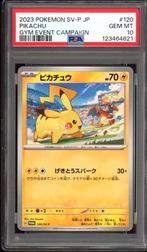 Pikachu PSA 10 - SV-P 120 - Japanese Promo 2023, Ophalen of Verzenden, Zo goed als nieuw, Losse kaart