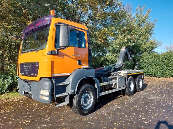 MAN TGS 33.440 6x4 BB-Manual – Euro4 - Big Axle / HUB, Auto's, Vrachtwagens, Bedrijf, Te koop, Airconditioning, Centrale vergrendeling