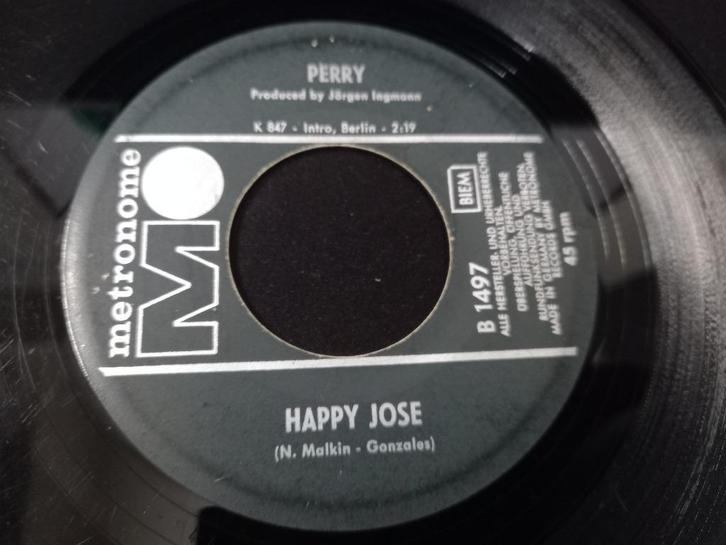 Perry – Happy Jose  / linda ' 7, Cd's en Dvd's, Vinyl Singles, Gebruikt, Single, Pop, 7 inch, Ophalen of Verzenden