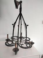 1920s Neo-Gotisch Gotiek smeedijzer lamp curiosa, Antiquités & Art, Antiquités | Éclairage, Enlèvement