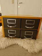 Vintage industriële kast, Huis en Inrichting, Kasten | Ladekasten, Ophalen, Minder dan 50 cm, Gebruikt, 3 of 4 laden