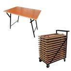 Aanbieding kar met 25 Tentamentafels Stabiel, Envoi, Neuf