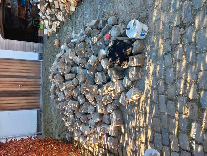 Een 300 kasseien. VASTE PRIJS, Tuin en Terras, Grind, Keien en Split, Ophalen