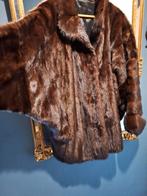 Vison nerts bontjas vintage, Kleding | Dames, Jassen | Winter, Ophalen, Bruin, Maat 42/44 (L), Zo goed als nieuw
