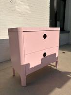 Ladekast roze met 2 lades, Huis en Inrichting, Ophalen, Gebruikt, 1 of 2 laden, 50 tot 100 cm