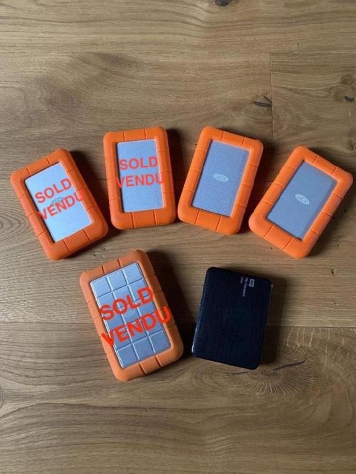 LACIE - WD harde schijf in perfecte staat, Computers en Software, Harde schijven, Nieuw, Extern, SSD, USB, Ophalen of Verzenden