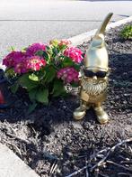 Leprechaun doré avec lunettes de soleil noires de 41 cm, Jardin & Terrasse, Statues de jardin, Synthétique, Enlèvement ou Envoi