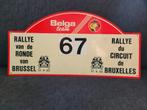 Oude rallyplaat 1983 belga, Ophalen of Verzenden, Gebruikt, Reclamebord