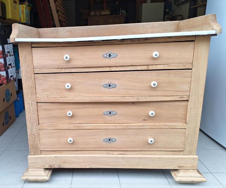 Oud ladenkastje met marmeren blad, Antiek en Kunst, Antiek | Meubels | Kasten, Ophalen