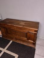 Massief eiken opbergkoffer, Ophalen