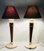 Paire de lampes brocante anciennes au design vintage, Enlèvement ou Envoi