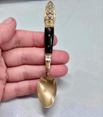 Vintage 1960 Boeddha suiker-lepel Thailand Buddha Aziatisch beschikbaar voor biedingen