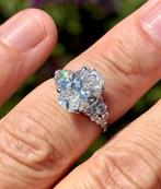 18 karaat gouden ring VS1 diamant 4.72ct! Winkelprijs €8000!, Nieuw, Ophalen of Verzenden, 17 tot 18, Met edelsteen