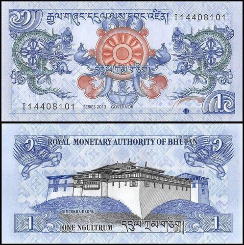 Bhutan 1 Ngultrum 2013 UNC (Neuf), Timbres & Monnaies, Billets de banque | Asie, Série, Asie du Sud, Enlèvement ou Envoi