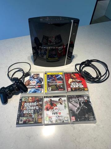 Playstation 3 + controller + 6 games