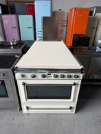 Luxe smeg vectoria inductie fornuis 90 cm breed, Ophalen, Grill, Zo goed als nieuw, Inductie