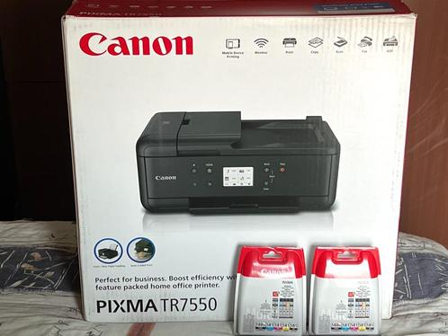 Canon Pixma TR7550 All-In-One + Cartouches !!! Neuve !!!, Computers en Software, Printers, Nieuw, All-in-one, Inkjetprinter, Faxen