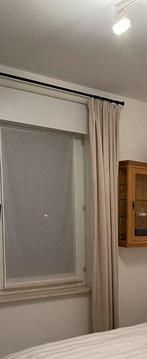 Zwarte metalen Gordijnroede 2m lang, Huis en Inrichting, Stoffering | Gordijnen en Lamellen, Ophalen, Strak, Zwart, Zo goed als nieuw