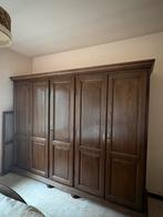 Bruine houten kleerkasten, Maison & Meubles, Chambre à coucher | Chambres à coucher complètes, Enlèvement, Comme neuf