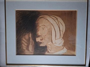 Grote tekening Ipousteguy uit 1970 Galerie Veranneman beschikbaar voor biedingen