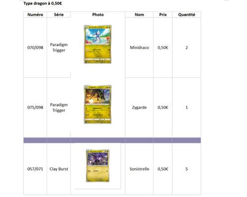 Cartes Pokémon japonaises – Type dragon à 50 cents pièce, Hobby en Vrije tijd, Verzamelkaartspellen | Pokémon, Zo goed als nieuw
