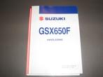 Manuel Suzuki Gsx 650F, Motos, Modes d'emploi & Notices d'utilisation, Suzuki