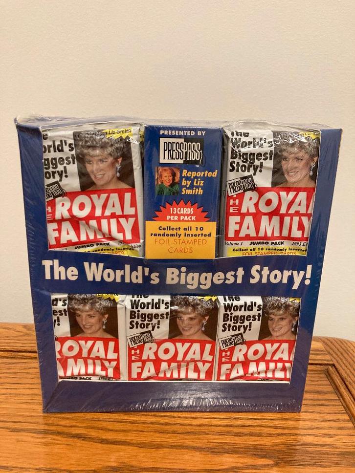 1993 Press Pass Royal Family Cards - Sealed Box, Verzamelen, Koningshuis en Royalty, Nieuw, Overige typen, Verzenden