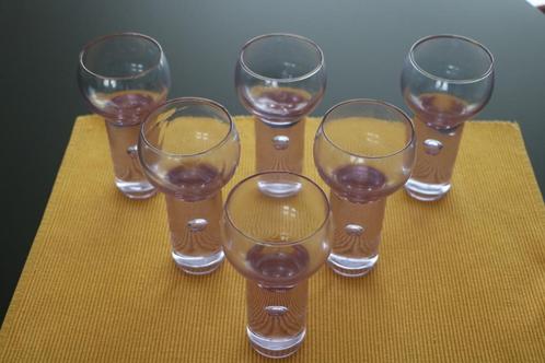 Te koop : 6 design glazen, Antiek en Kunst, Kunst | Designobjecten, Ophalen